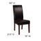 Flash Furniture Greenwich Series Brown Leather Parsons Chair, PK2 2-QY-A37-9061-BRNL-GG - alternate 6